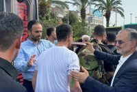 مراسم بدرقه موکب خدام‌العتره شهرداری رشت به کربلای معلی در پیاده راه فرهنگی شهدای ذهاب رشت برگزار شد