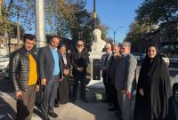 سردیس لسان‌الغیب حافظ شیرازی در رشت رونمایی شد